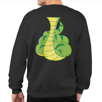 Snake Snake Costume Sweatshirt Back Print - Seseable