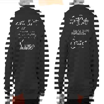 Sorry I Can't I Have Plans With My Cavanese Dog Sweatshirt Back Print | Mazezy