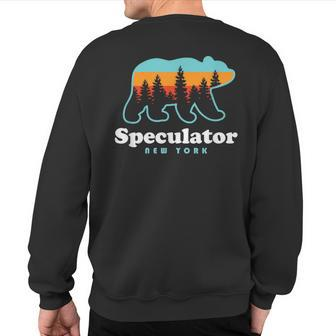 Speculator Ny Adirondacks Bear Speculator High Peaks Sweatshirt Back Print | Mazezy