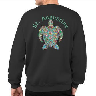 St Augustine Tribal Turtle Sweatshirt Back Print | Mazezy
