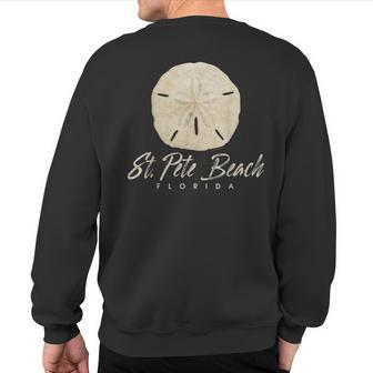 St Pete Beach Florida Shelling Souvenir Sand Dollar Sweatshirt Back Print | Mazezy