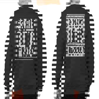 Straight Outta Fenway I Usa Travler Idea Sweatshirt Back Print | Mazezy