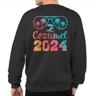 Summer Sunglasses 2024 Vacation Mexico Cozumel Beach Sweatshirt Back Print | Mazezy