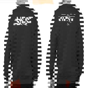 Surfing Surfing Addict For Surf Instructors Sweatshirt Back Print | Mazezy