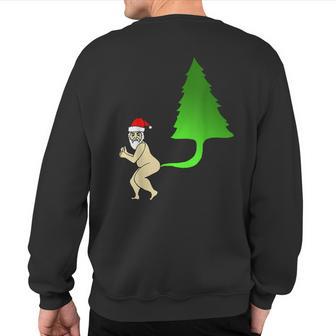 Tackiest Christmas Santa Farts A Tree Tacky T Sweatshirt Back Print - Thegiftio UK