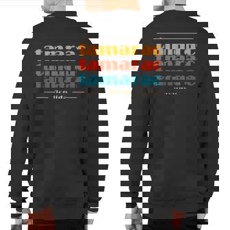 Tamarac Florida Vintage Souvenirs Fl Retro Repeat Sweatshirt Back Print | Mazezy