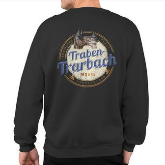 Traben Trarbach Vintage Moselle Rhineland-Palatinate Germany Sweatshirt Back Print | Mazezy