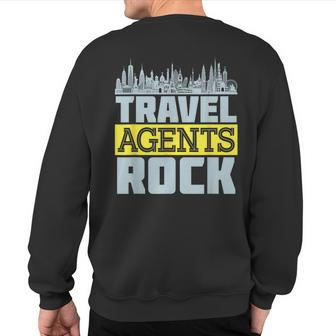 Travel Agent Vacation Planning Planner Agency Staff Sweatshirt Back Print - Thegiftio UK