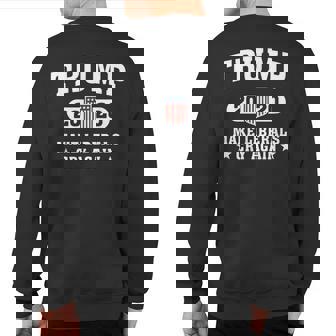 Trump 2020 Make Liberals Cry Again Sweatshirt Back Print | Mazezy