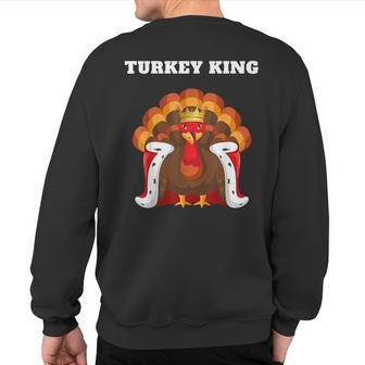 Turkey King Turkey Boys Turkey Sweatshirt Back Print - Seseable
