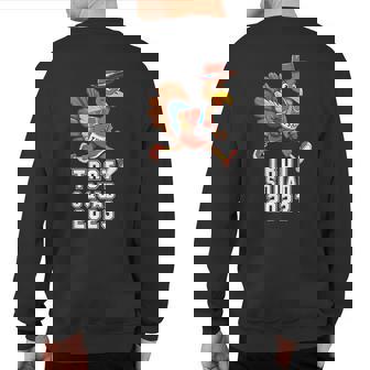 Turkey Trot Squad Thanksgiving Day Run 2023 Sweatshirt Back Print - Thegiftio