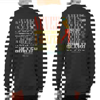 Never Underestimate Golfer Born In 1970 50 Years Old Sweatshirt Back Print | Mazezy