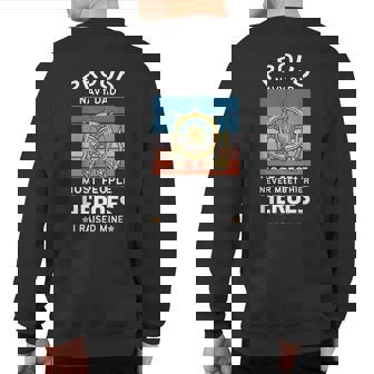 Never Underestimate A Grandpa With An Rv Grandpa Camper Sweatshirt Back Print - Thegiftio