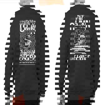 Never Underestimate An Old Man December Zodiacon Mens Sweatshirt Back Print | Mazezy