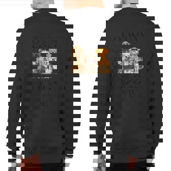 Never Underestimate An Old Man Who Loves Dogs Born In July Sweatshirt Back Print - Seseable