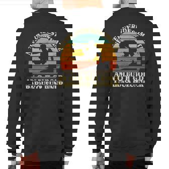 Never Underestimate An Old Parkour Runner Running Backflip Sweatshirt Back Print - Thegiftio UK