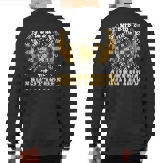 Never Underestimate The Power Of A Sagittarius Zodiac Sweatshirt Back Print | Mazezy