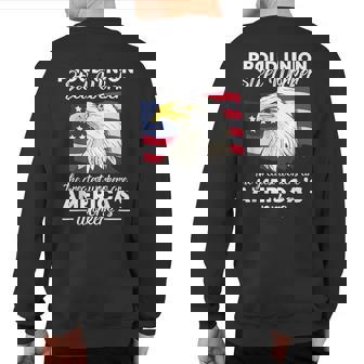 Union Sl Worker The Greatest Workers Are Americas Workers Sweatshirt Back Print | Mazezy