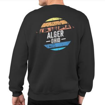 Vintage Alger Ohio Sunset Souvenir Print Sweatshirt Back Print | Mazezy