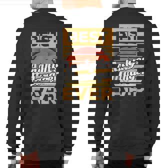 Vintage Best Analytics Manager Ever Sweatshirt Back Print | Mazezy