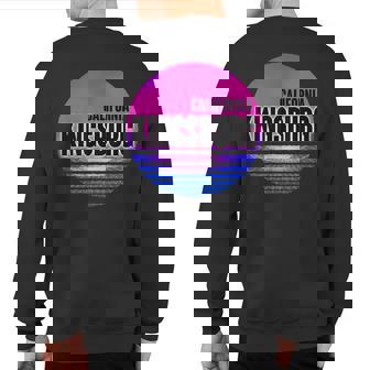 Vintage Kingsburg Vaporwave California Sweatshirt Back Print | Mazezy