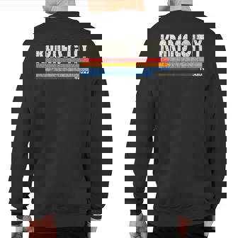 Vintage Retro 70S 80S Style Hometown Of Karnes City Tx Sweatshirt Back Print | Mazezy