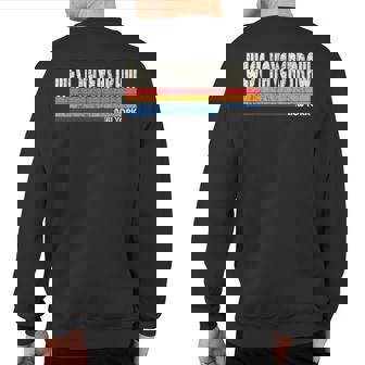 Vintage Retro 70S 80S Style Hometown Of West Haverstraw Ny Sweatshirt Back Print | Mazezy