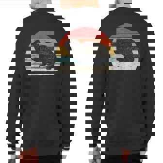 Vintage Retro Rock Hyrax Sweatshirt Back Print | Mazezy