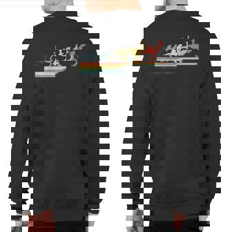 Vintage Retro Style Underwater Hockey Sweatshirt Back Print | Mazezy