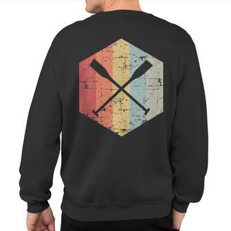 Vintage Rowing Outift I Rowers Crew Sweatshirt Back Print | Mazezy