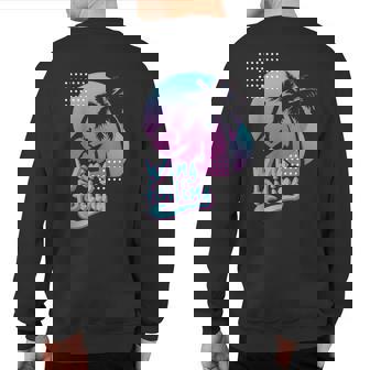 Vintage Sun Wing Foil Equipment Kiteboarding Wing Foiling Sweatshirt Back Print | Mazezy