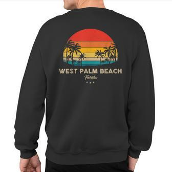 Vintage West Palm Beach Souvenir Florida Sweatshirt Back Print | Mazezy