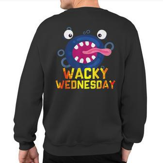Wacky Wednesday Smiling Monster Sweatshirt Back Print - Monsterry CA