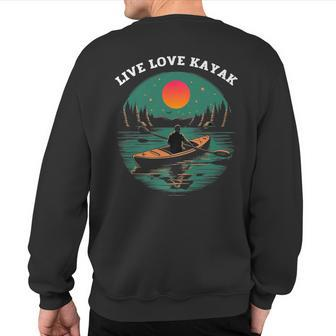 Water Bug Kayaking Club Kayaking Enthusiast Love Kayak Sweatshirt Back Print | Mazezy