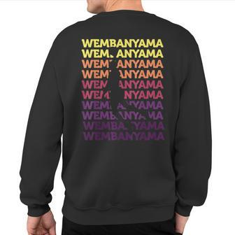 Wembanyama Basketball Amazing Fan Sweatshirt Back Print - Seseable