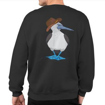 Western Blue Footed Booby Cowboy Blue Footed Booby Lover Sweatshirt Back Print | Mazezy