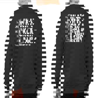 What's Cracka-Lackin' Cute Christmas Sweatshirt Back Print - Thegiftio