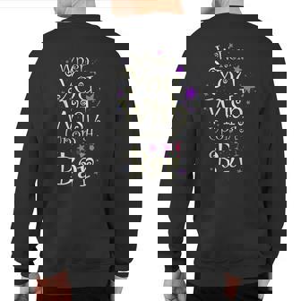 When You Wish Upon A Bar For Magical Nights Sweatshirt Back Print | Mazezy