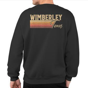 Wimberley Texas Sweatshirt Back Print | Mazezy