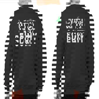 Witch Security Easy Husband Of Witches Costume Fun Boyfriend Sweatshirt Back Print - Thegiftio UK