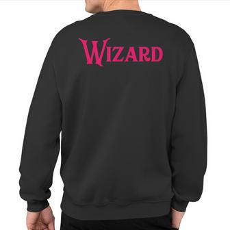 Wizard Word Sweatshirt Back Print | Mazezy