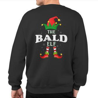 Xmas Bald Elf Family Matching Christmas Pajama Sweatshirt Back Print - Seseable