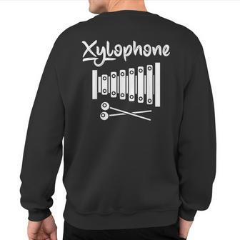 Xylophone Musician Xylophones Player Instrument Sweatshirt Back Print | Mazezy CA