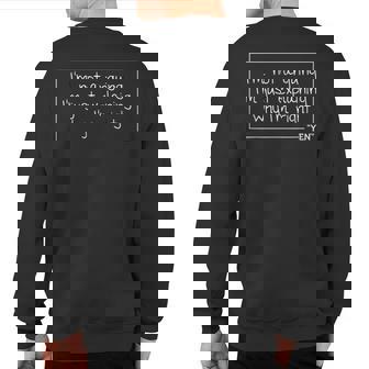 Yen Quote Personalized Name Birthday Joke Idea Sweatshirt Back Print | Mazezy