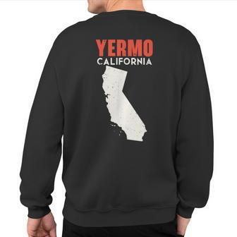 Yermo California Usa State America Travel Californian Sweatshirt Back Print | Mazezy