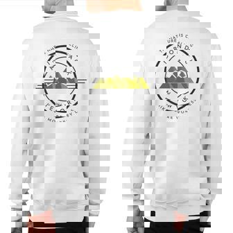 Adirondack High Peak Camping Outdoor Nature Adk New York Sweatshirt Back Print | Mazezy