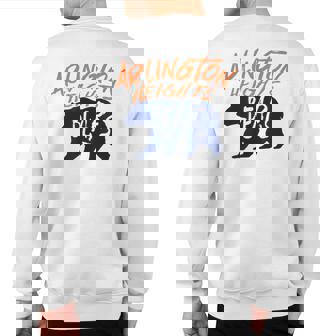 Arlington Heights Bears Football Team Touchdown Retro Sweatshirt Back Print | Mazezy