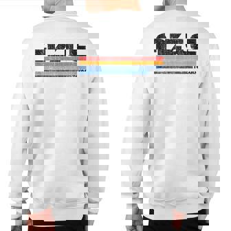 Azle Tx Hometown Pride Retro 70S 80S Style Sweatshirt Back Print | Mazezy
