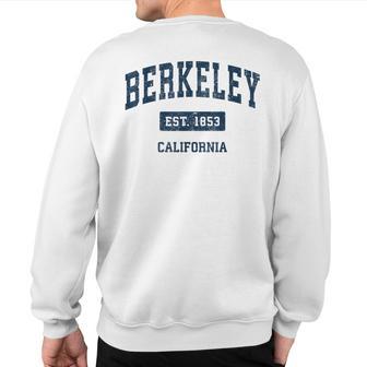 Berkeley California Ca Vintage Athletic Navy Sports Sweatshirt Back Print - Monsterry DE