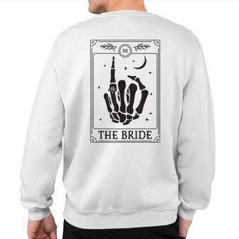 The Bride Coven Skeleton Hand Gothic Bachelorette Wedding Sweatshirt Back Print - Thegiftio UK